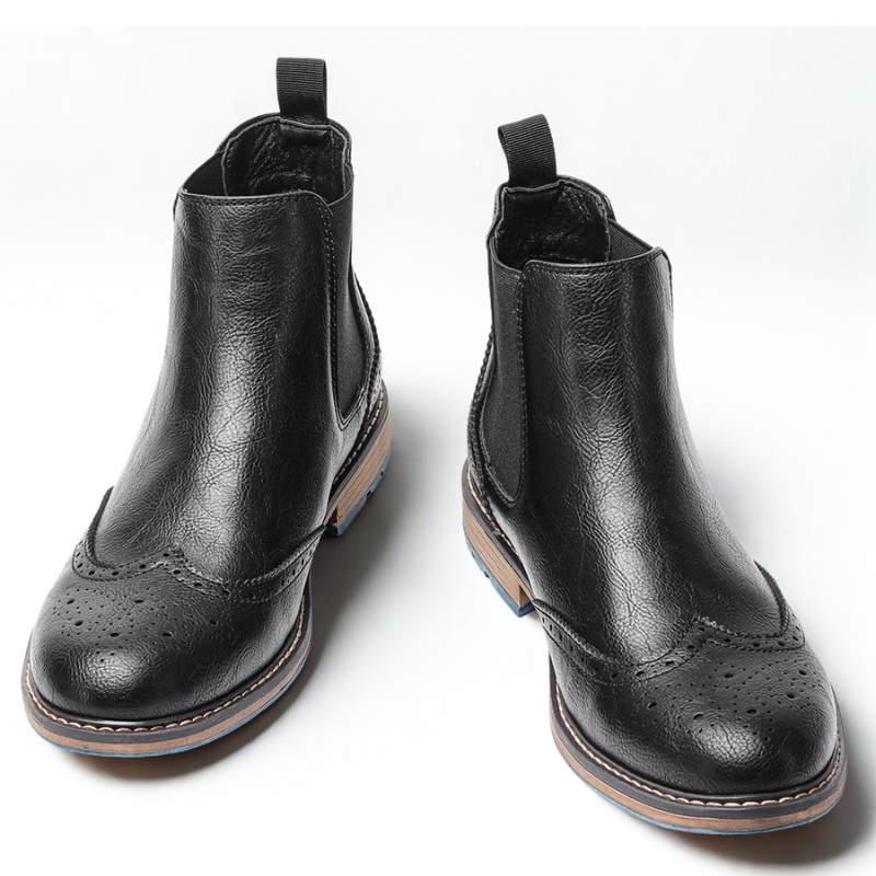 Stivale Siena Nero – Elegante con Elastico Laterale