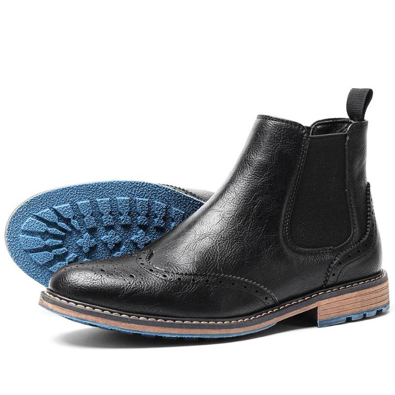 Stivale Siena Nero – Elegante con Elastico Laterale