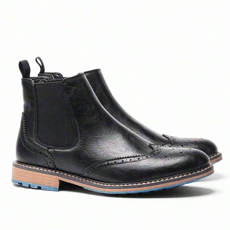 Stivale Siena Nero – Elegante con Elastico Laterale