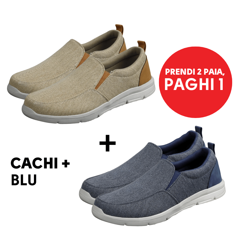 Scarpe Estive in Tela Leggere & Traspiranti - Paghi Uno, Prendi Due