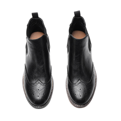 Stivale Siena Nero – Elegante con Elastico Laterale