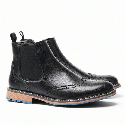 Stivale Siena Nero – Elegante con Elastico Laterale