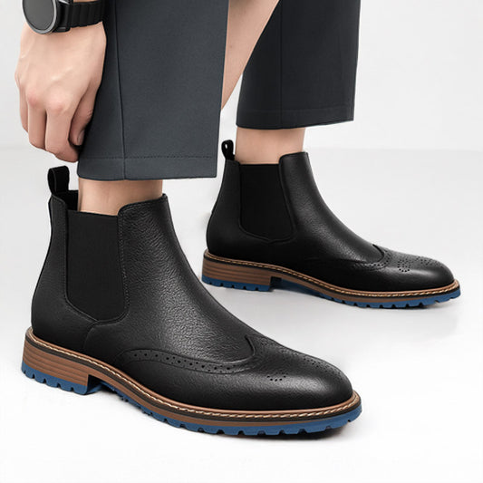 Stivale Siena Nero – Elegante con Elastico Laterale